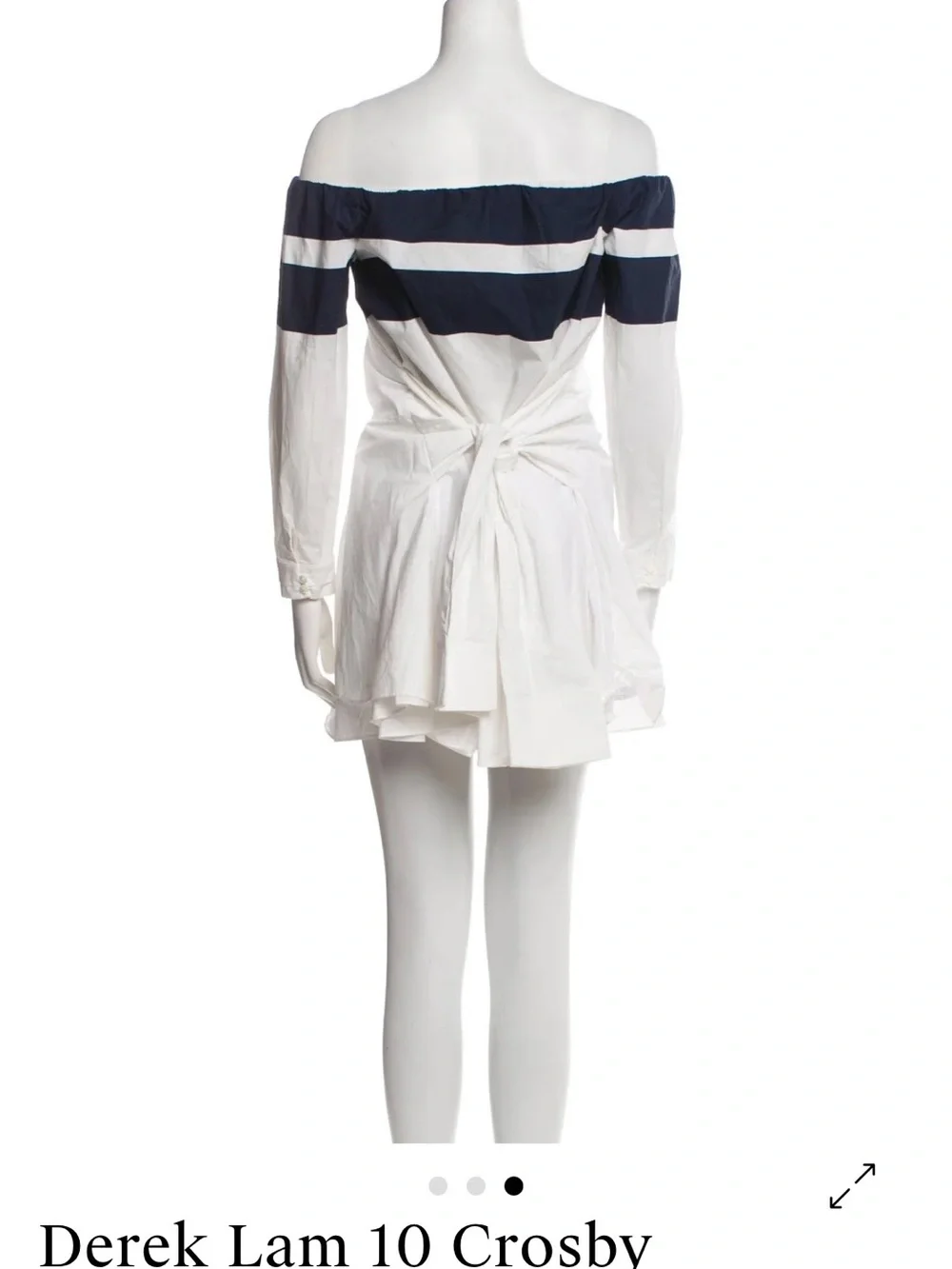 10 Crosby Derek Lam Intermix Exclusive Off-The-Shoulder Shirtdress. Size 4.